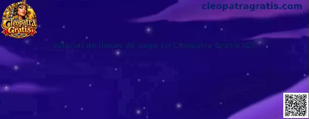 Ilustración temática para aprender a identificar las líneas de pago de Cleopatra Gratis IGT