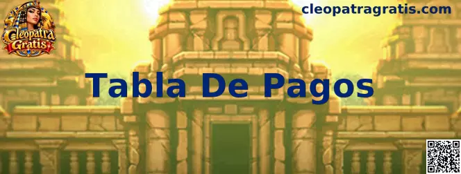 Tabla De Pagos de Cleopatra Gratis con símbolos y valores de referencia